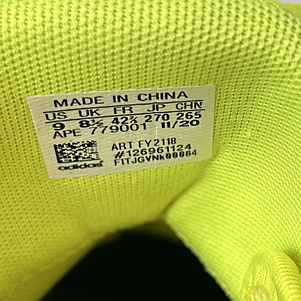 Adidas Men’s Yellow Vol 5 James Harden Boost Basketball Shoes Sneakers **Sz 9** - Picture 7 of 8